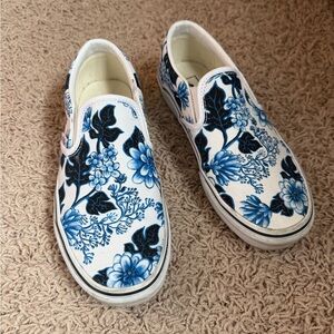 Floral slip ons